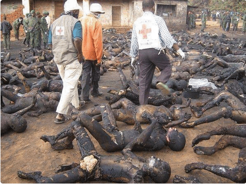 biafrans burnt alive for being nigeria.
